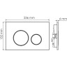 Система инсталляции для унитазов WASSERKRAFT DILL 61TLT.010.ME.MB02